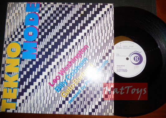 12" 33 Leo Washington with Gato Barbieri &amp; Billy Cobham TEKNO MODE 1987 - NM/NM