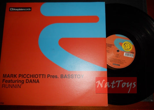 12" 33 Mark Picchiotti présente Basstoy ft Dana RUNNIN' (2001, RISE 168) - NM/NM