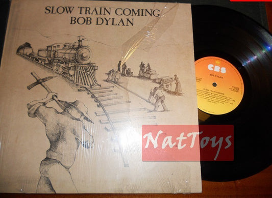 12" LP 33 GIRI Bob Dylan SLOW TRAIN COMING (Italia 1979, CBS 86095) - NM/EX