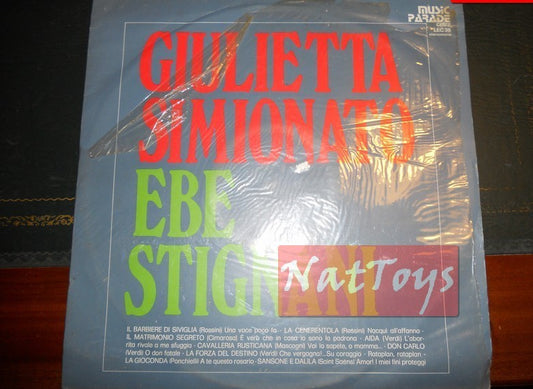 12" LP 33 GIRI Giulietta Simionato/Ebe Stignani (Italie 1973, LP Cetra) - NM/NM