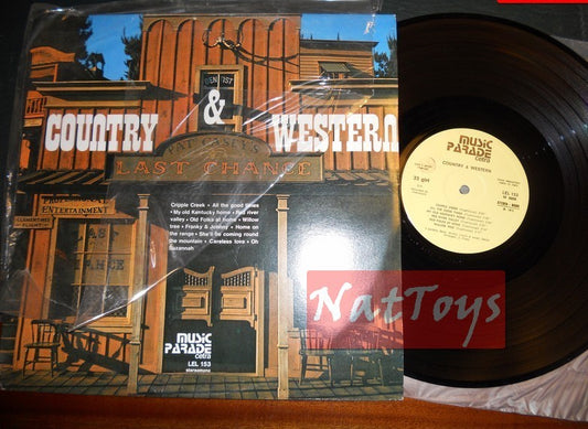 12" LP 33 GIRI J. Frazy COUNTRY &amp; WESTERN (Italie 1973, Cetra LEL 153) - NOUVEAU
