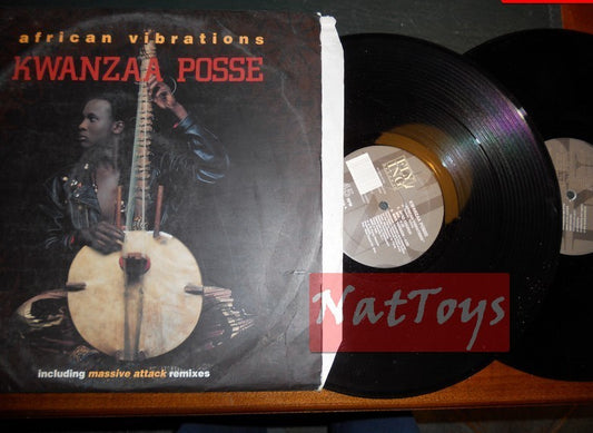 12" LP 33 GIRI Kwanzaa Posse AFRICAN VIBRATIONS (Italie 1992) 2 LP - VG/VG/VG