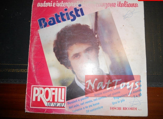 12" LP 33 RPM Lucio Battisti LUCIO BATISTI Italie 1982 + couverture avril + livret VG/EX