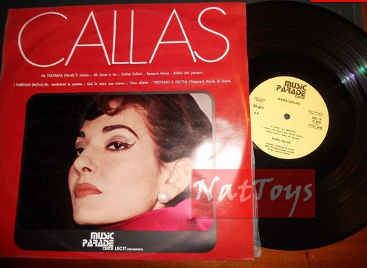 12" LP 33 GIRI Maria Callas CALLAS (Italie 1973, Cetra LEC 17) - EX/NM