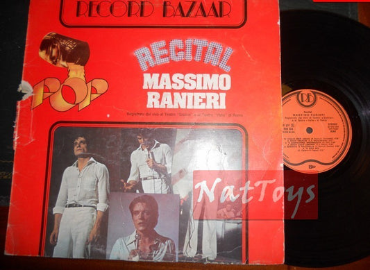 12" LP 33 GIRI Massimo Ranieri RÉCITAL (Italie 1977, Record Bazaar RB 84) - G/VG