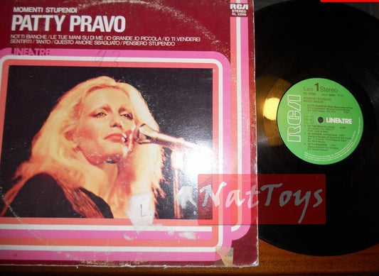 12" LP 33 RPM Patty Pravo STUPENDI MOMENTS (Italie 1979, RCA Lineatre) - VG/VG