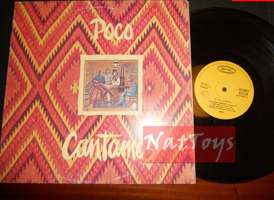 12" LP 33 RPM Poco CANTAMOS Italia 1975, Epic EPC 80471 couverture en forme EX/EX