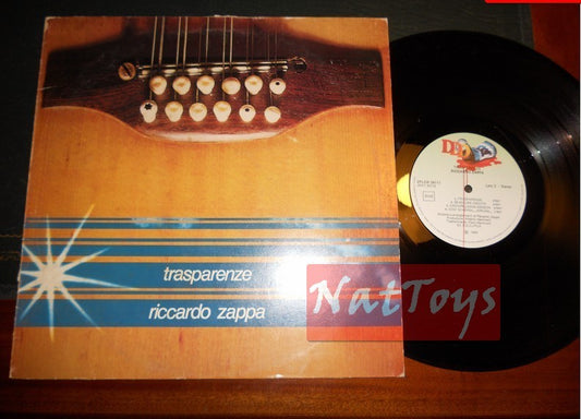 12" LP 33 GIRI Riccardo Zappa TRASPARENZE (Italia 1980, DDD ZPLDR 34111) - EX/NM
