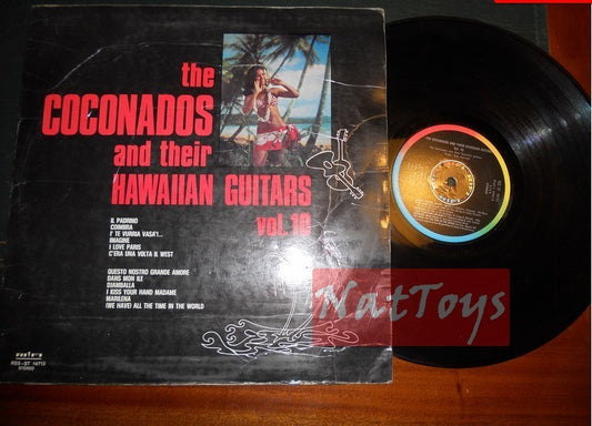 12" LP 33 GIRI The Coconados AND THEIR HAWAIIAN GUITARS VOL. 10 1972 - VG/VG