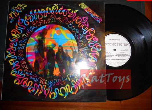12" LP 33 GIRI The Skydogs PSYCHOTIC EP (Royaume-Uni 1990) - NM/NM