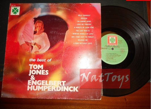 12" LP 33 GIRI Tom Jones/Engelbert Humperdinck LE MEILLEUR (Italie 1971) - VG/VG