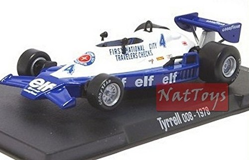 EDICOLA RBA Tyrrell 008 1978 F1 MODELLINO Depailler Die Cast 1:43 Model Scale