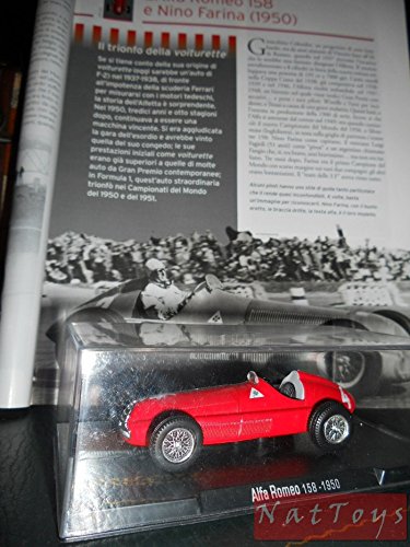 EDICOLA RBA Alfa Romeo 158 1950 F1 MODELLINO Farina MODELLINO Die Cast 1:43+fascicolo