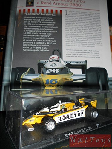 EDICOLA RBA Renault Turbo RE20/23 1980 F1 Arnoux Model Die Cast 1:43 +fascicolo