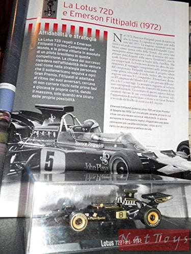 EDICOLA RBA Lotus 72D Ford 1972 F1 MODELLINO Fittipaldi Die Cast 1:43 +fascicolo