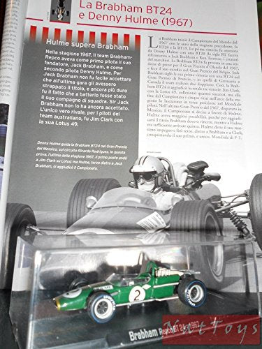 EDICOLA RBA Brabham Repco BT24 1967 F1 MODELLINO Hulme Die Cast 1:43 +fascicolo