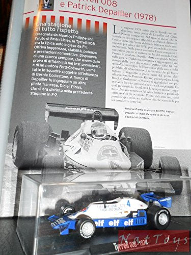 EDICOLA RBA Tyrrell 008 1978 F1 Depailler Die Cast 1:43 Model +fascicolo