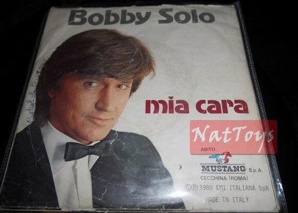 7" 45 GIRI Bobby Solo GELOSIA/MIA CARA (Italy 1980, EMI 3C 006-18471) - VG/VG