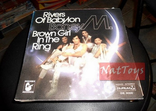 7" 45 GIRI Boney M RIVERS OF BABYLON/BROWN GIRL IN THE RING (Italy 1978) - NM/NM