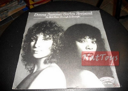 7" 45 RPM Donna Summer &amp; Barbra Streisand PLUS DE LARMES/MON BÉBÉ COMPREND 79