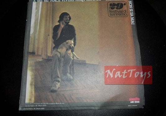 7" 45 RPM Fanigliulo J'AIME VIVRE GRAND/ON NE SAIT JAMAIS Sanremo 79