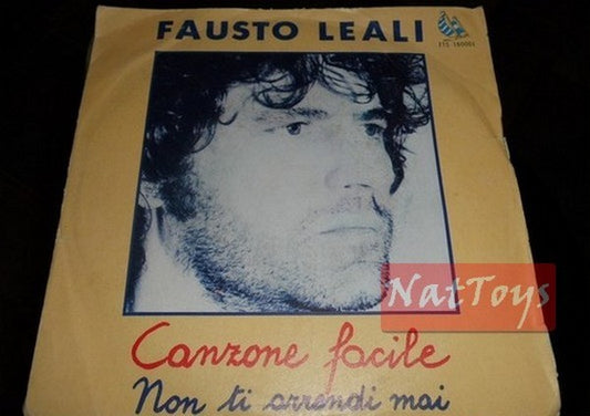7" 45 GIRI Fausto Leali CHANSON EASY/NEVER GIVE UP (Italie 1981) - EX/EX