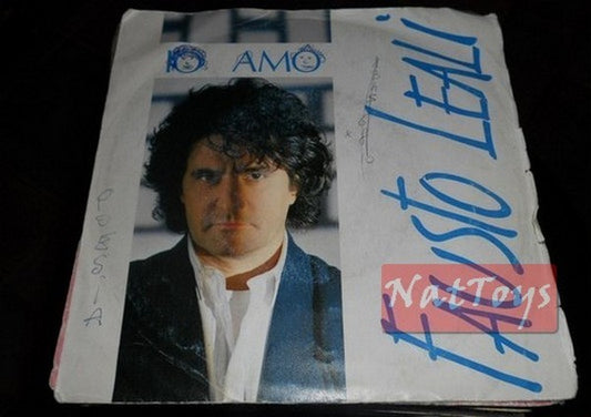 7" 45 GIRI Fausto Leali IO AMO/NOTTE D'AMORE (Italie 1987, CBS 650376 7) - VG/VG
