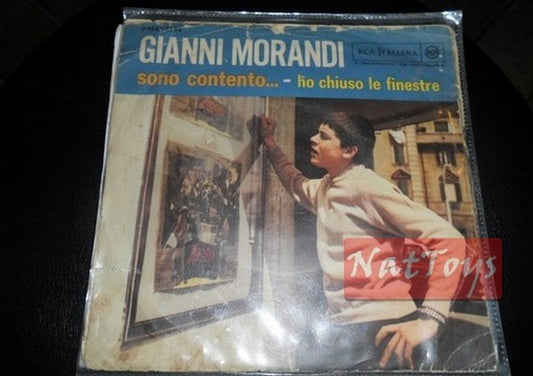 7" 45 GIRI Gianni Morandi HO CHIUSO LE FINESTRE/SONO CONTENTO...  1998 - EX/NM