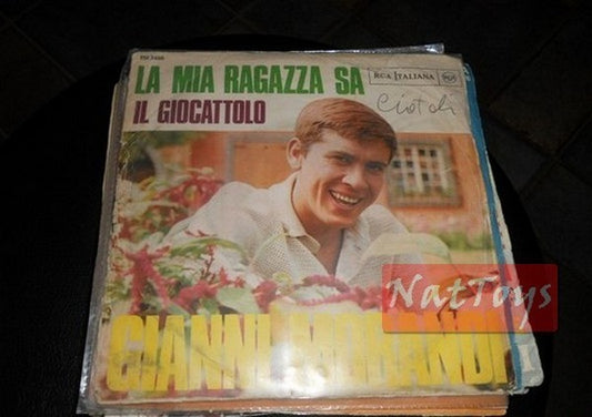 7" 45 GIRI Gianni Morandi LA MIA RAGAZZA SA/IL GIOCATTOLO (Italy 1968, RCA) VG/VG