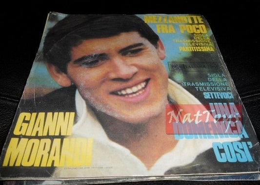 7" 45 GIRI Gianni Morandi MEZZANOTTE FRA POCO/UNA DOMENICA COSI' 1998 - EX/NM