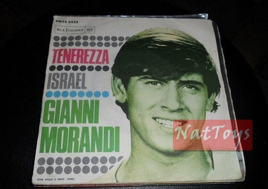7" 45 GIRI Gianni Morandi TENEREZZA/ISRAEL (Italy 1967, RCA PM 45-3422) - EX/EX
