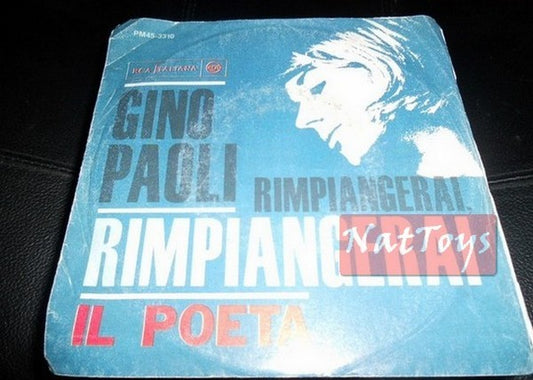 7" 45 GIRI Gino Paoli IL POETA/RIMPIANGERAI, RIMPIANGERAI 1998 - EX/NM