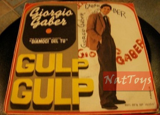 7" 45 GIRI Giorgio Gaber GULP GULP/SNOOPY CONTRO IL BARONE ROSSO 1967 col. sonora