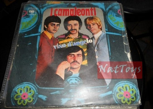 7" 45 GIRI I Camaleonti VISO D'ANGELO/LEI ASPETTA TE (Italy 1969 CBS 4114) VG/NM