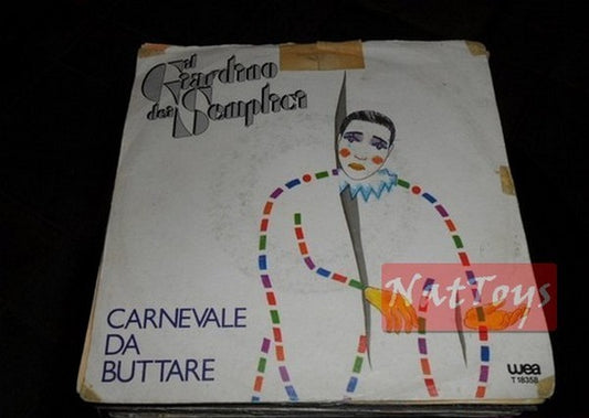7" 45 GIRI Il Giardino dei Semplici CARNEVALE DA BUTTARE/DIAVOLERIA 1980 - VG/VG