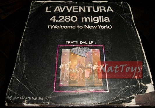 7" 45 RPM La Bottega dell'Arte L'AVVENTURA/4.280 MIGLIA (Italy 1979) - P/VG