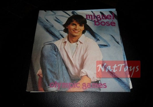7" 45 GIRI Miguel Bose OLYMPIC GAMES/TI AMERO' (Italy 1980, CBS 8585) - NM/NM