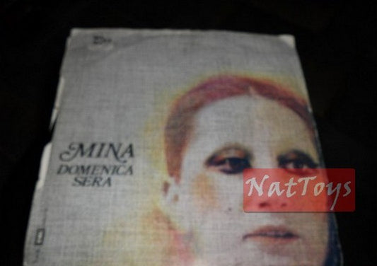 7" 45 GIRI Mina ECCOMI/DOMENICA SERA (Italy 1972, PDU P.A. 1081) - VG/EX