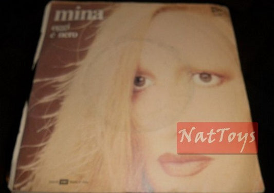 7" 45 GIRI Mina MORIRO' PER TE/OGGI E' NERO (Italy 1982, PDU P.A. 1143) - EX/EX