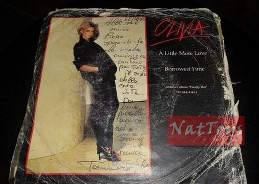 7" 45 TR/MIN Olivia Newton-John UN PEU PLUS D'AMOUR/TEMPS EMPRUNTÉ 1978 G/VG