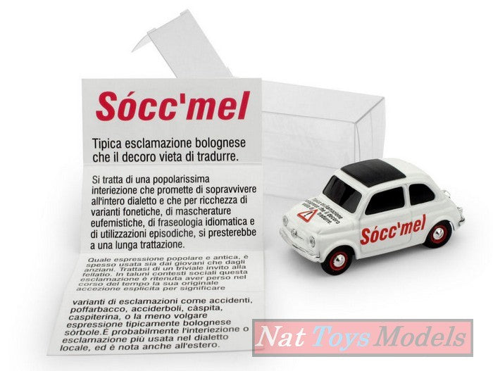 SCALE MODEL COMPATIBLE WITH Fiat 500 SOC'MEL SPECIAL MODEL EXCLUSIVE BALOCCO CESENA 1:43 BRUMM BMS1669