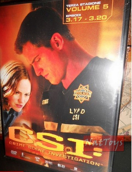 CSI 3 SERIE TV VOLUME 5 EPISODI 3.17 - 3.20 Film Nuovo DVD Originale New Sealed