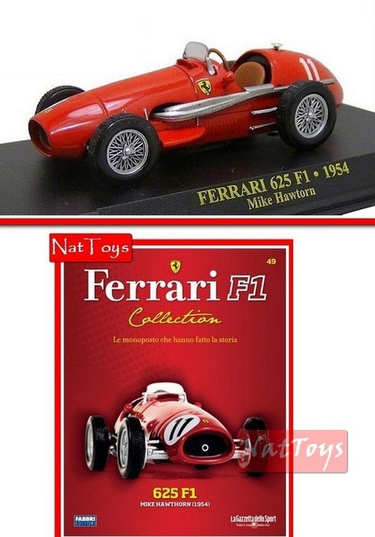 EDITORIA Modellino Ferrari Collection F1 625 Hawtorn 1954 + fascic.49 DIE CAST 1:43