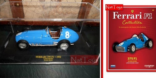 EDITORIA Modellino Ferrari F1 375 1952 Rosier + BOX +fas.57 DIE CAST 1:43  SCALE