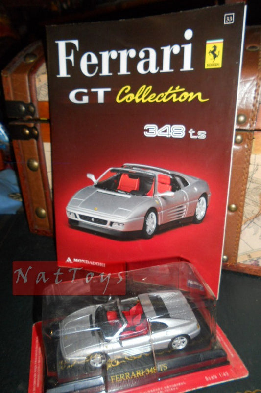 EDITORIA Modellino Ferrari GT Collection 348 TS +fas.33 DIE CAST 1:43