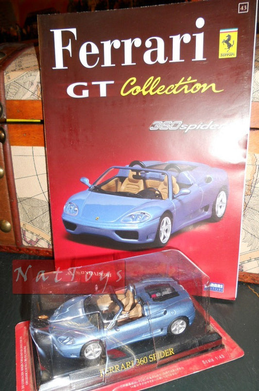 EDITORIA Modellino Ferrari GT Collection 360 Spider +fas.43 DIE CAST 1:43