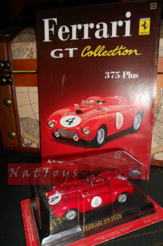 EDITORIA Modellino Ferrari GT Collection 375 Plus +fas.51 DIE CAST 1:43