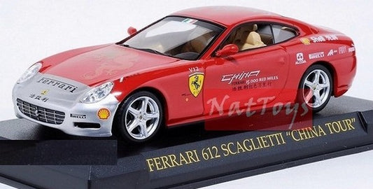 EDITORIA Modellino Ferrari GT Collection 612 Scaglietti China Tour Rare Fabbri DIE CAST 1:43