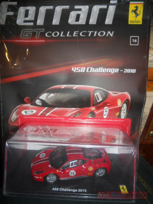 EDITORIA Modellino Ferrari New GT Collection 458 Challenge 2010 +fas.16  DIE CAST 1:43
