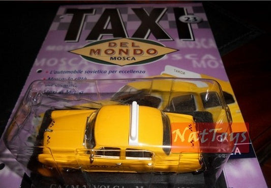 EDITORIA Modellino Gaz M-21 Volga Moscow Mosca Taxi Mondo DIE CAST 1:43   +fas.23
